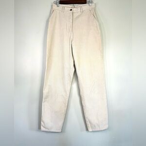 VINTAGE Woolrich Tall Length High Waist Stone Corduroy Pants